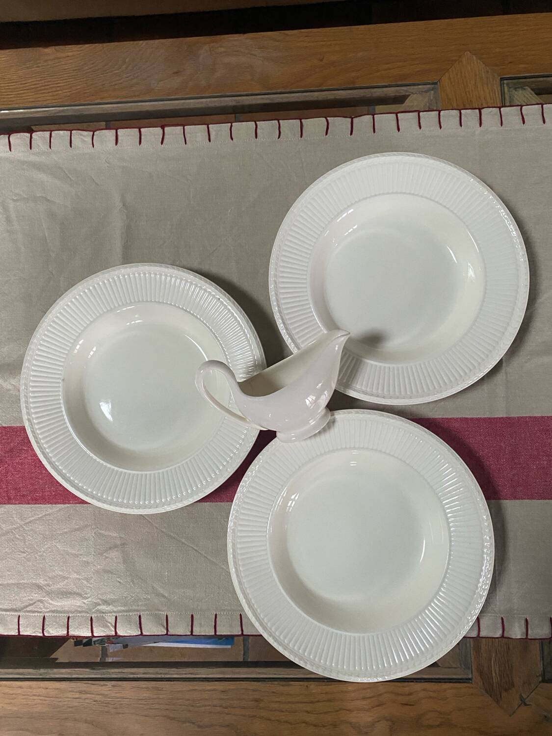 Set of 3 Wedgwood soup plates