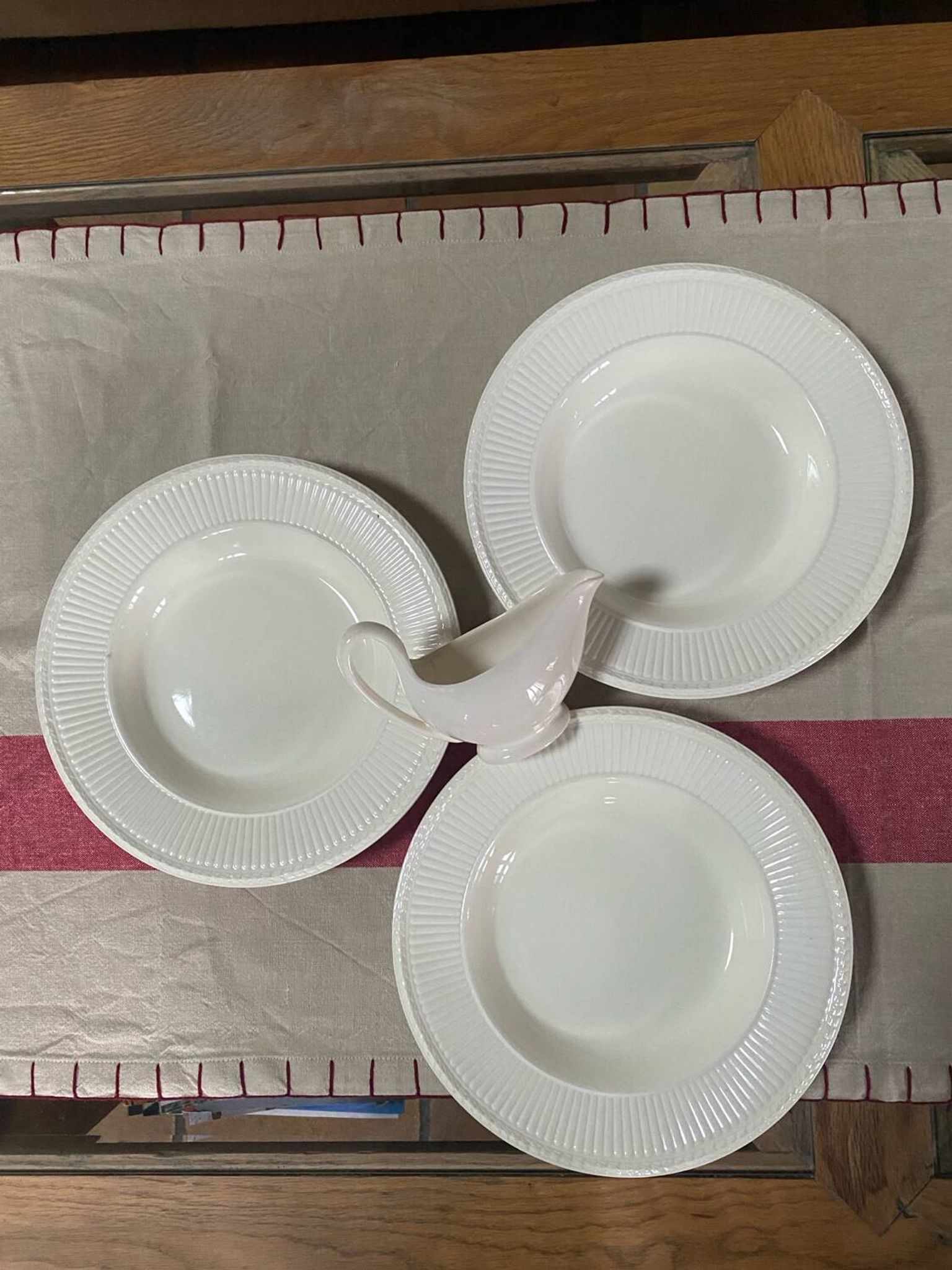Lot de 3 assiettes creuses Wedgwood