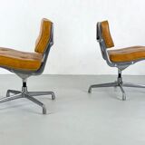 Magnificent pair of "Intermediate" office chairs by Charles & Ray Eames for Herman Miller – 1960s