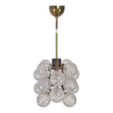 Mid-Century Modern 'Snowball' Chandelier by Doria Leuchten, Germany, 1970s