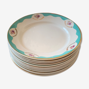 Badonviller opaque porcelain plates