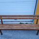 Exotic solid wood church pew 1970