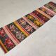 Old Turkish narrow kilim runner 263x62 cm shabby chic, vintage kelim 2494