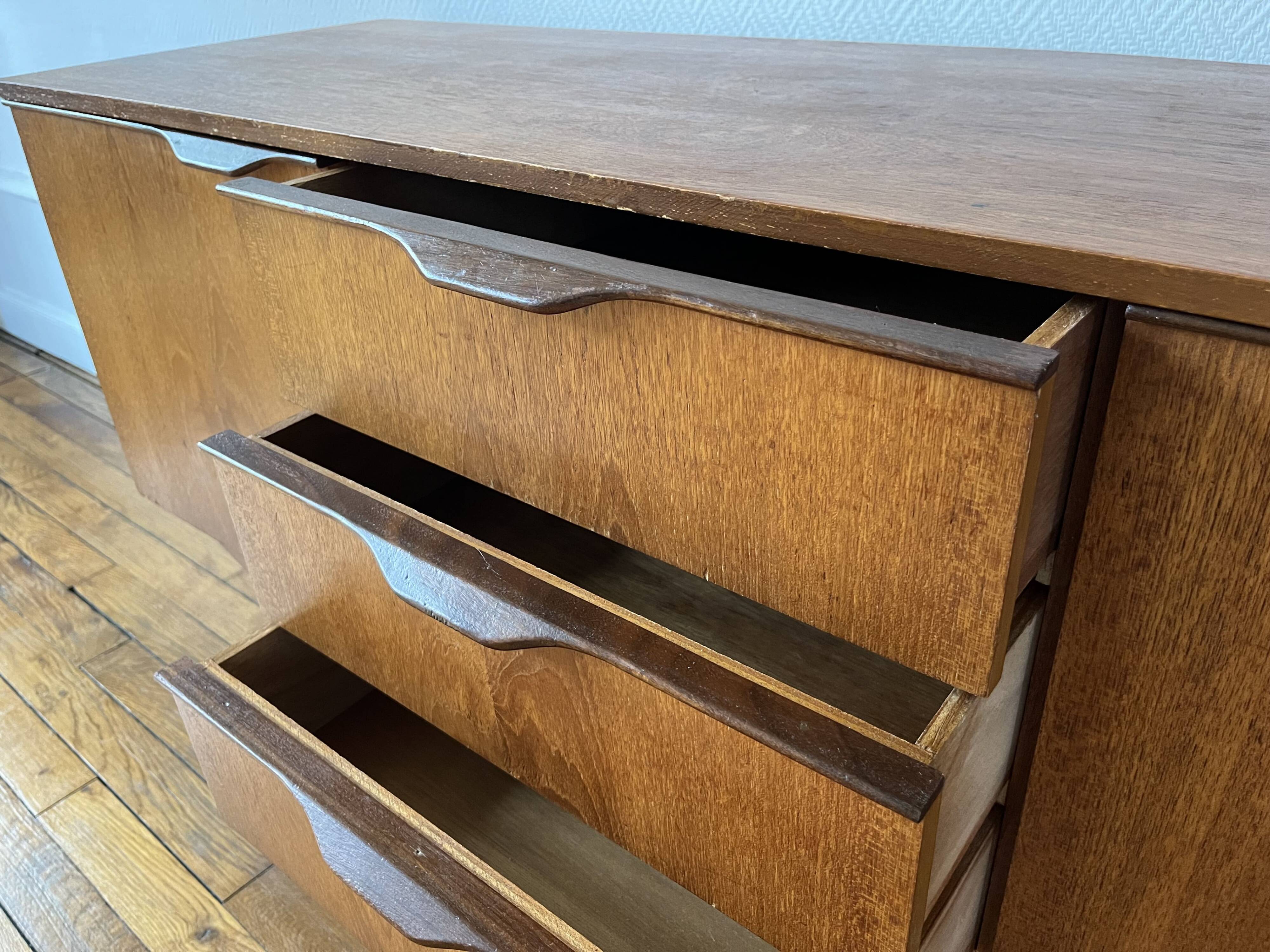 English sideboard in vintage solid teak from the austin suite collection