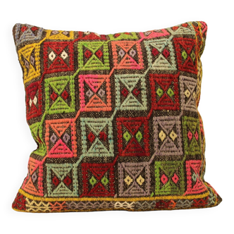 Turkish kilim cushion,60x60 cm,A-14
