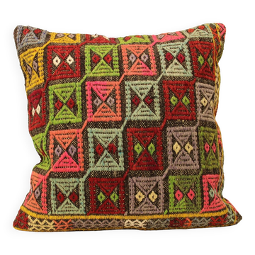 Turkish kilim cushion,60x60 cm,A-14