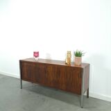 Enfilade en palissandre plus fin avec chromen poten, vintage kast