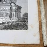 Curtea de Argeș, Romania. Printed illustration from 1866.