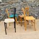 Set of 4 mismatched chairs