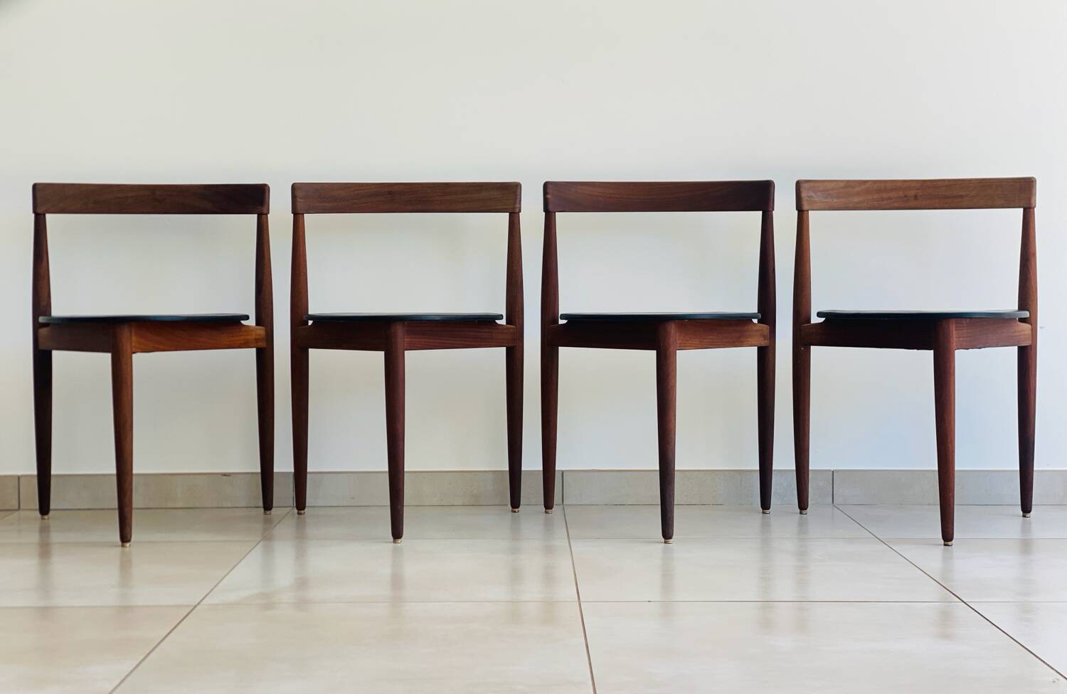 Set of 4 vintage Hans Olsen chairs for Frem Røjle Denmark