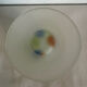 Frosted glass vase with multicoloured inclusions – Murano style