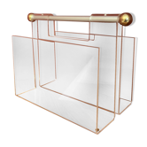 Porte-revue en plexiglas, années 1980