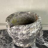Large grey marble mortar from the Ardennes, 18th century.