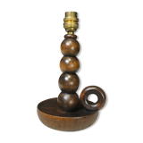 Old wooden lamp foot