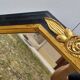 Black and gold art deco style mirror - 110cm x 78cm