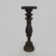 Carved and engraved wooden stool. 1960s 70s.