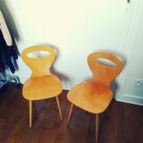 Paire de chaise baumann modèle fourmi enfant