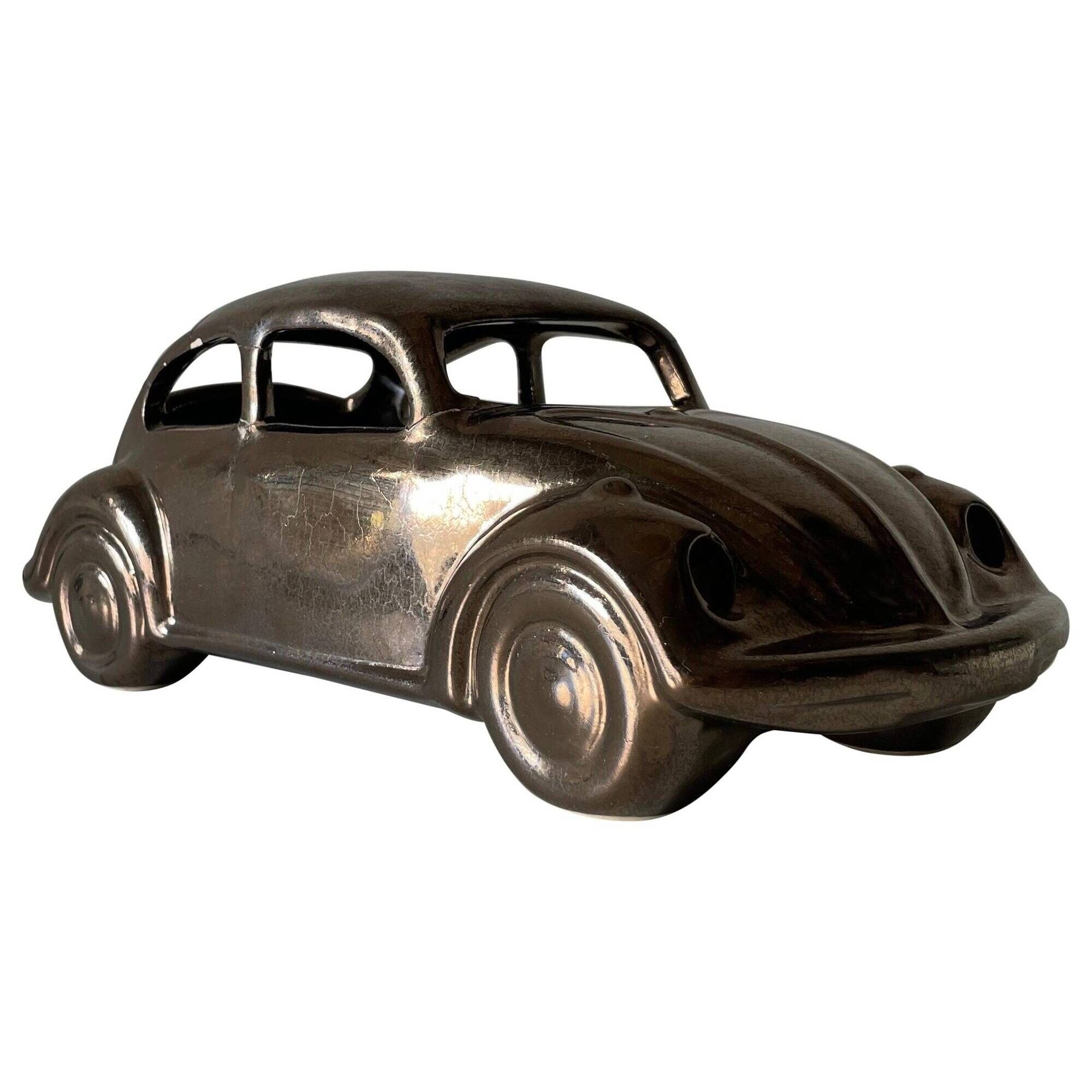 Pan W. Goebel KG Volkswagen Beetle Desk Lamp Lovely Ceramic, 1970s, Germany