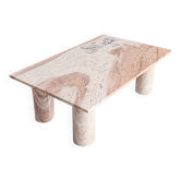Table basse en granit, années 1980.