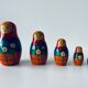 Ancient Matriochka, vintage Russian dolls