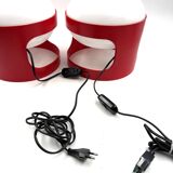 Joe Colombo, space age set of 2 mod. KD27 table lamps, Kartell Italy 1970s