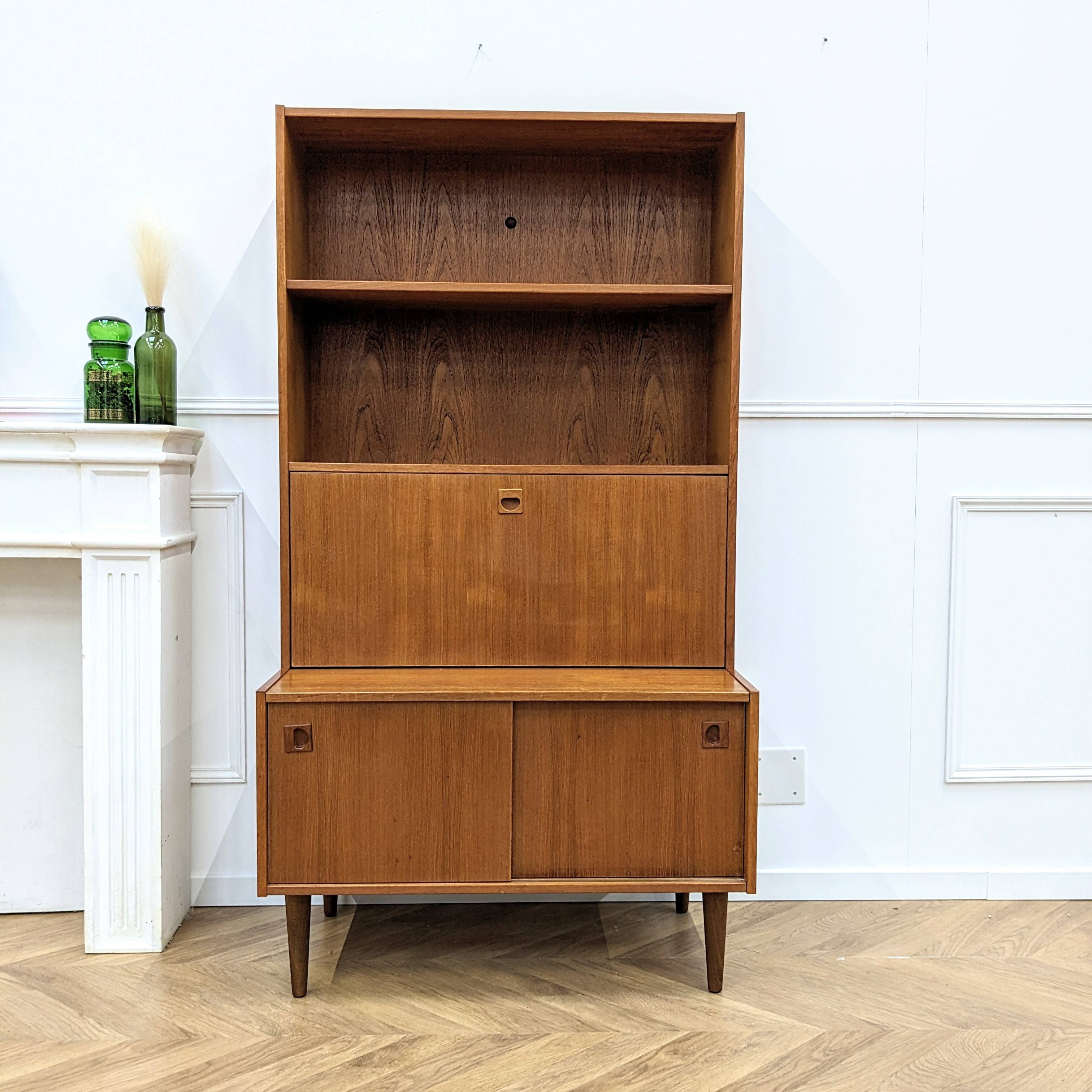 Vintage teak bookcase