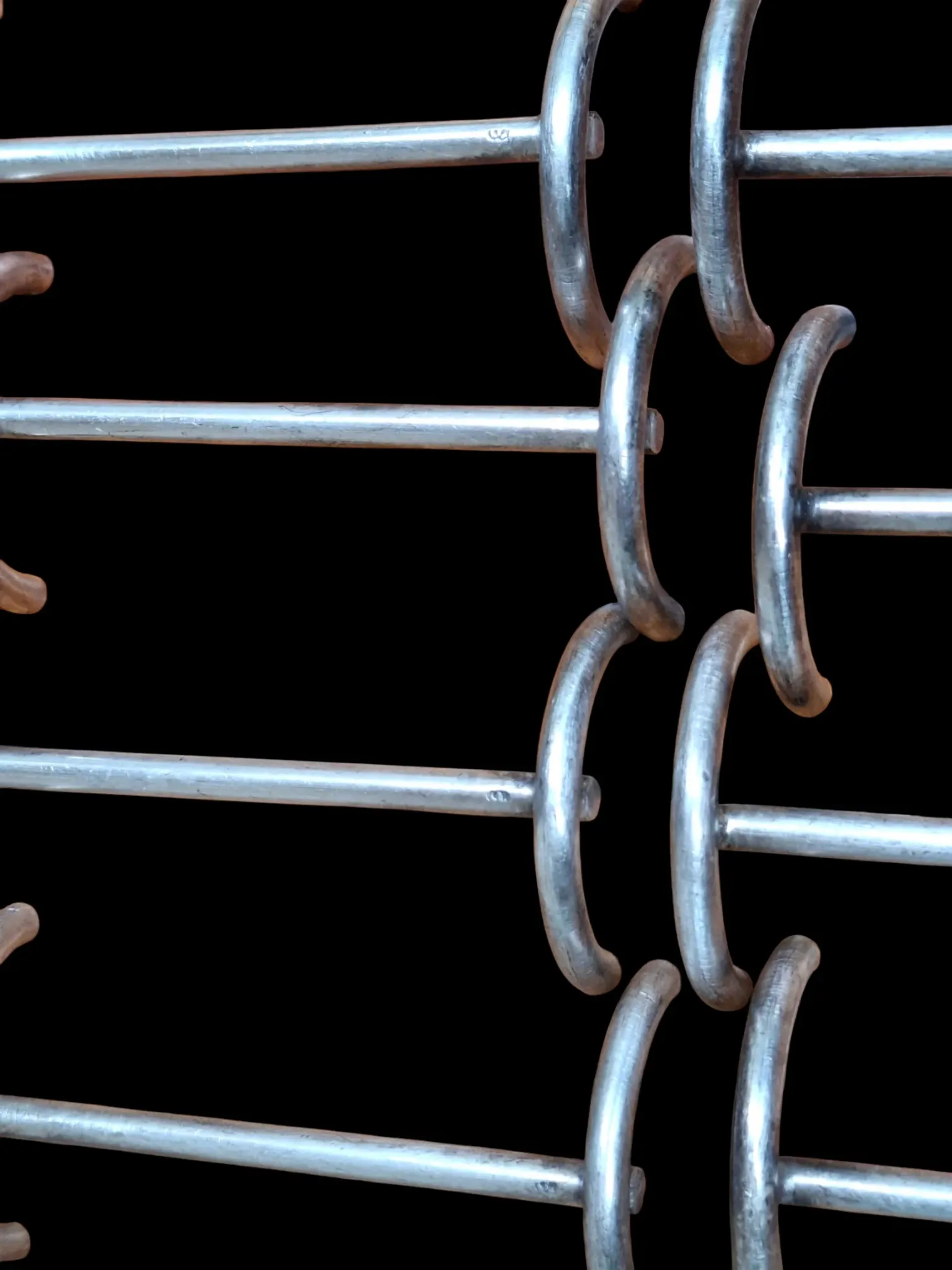 Set of silver-plated elephant knife rests