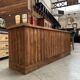 Art Deco counter in solid oak