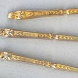12 gilt metal teaspoons