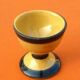 Antique glazed terracotta egg cup