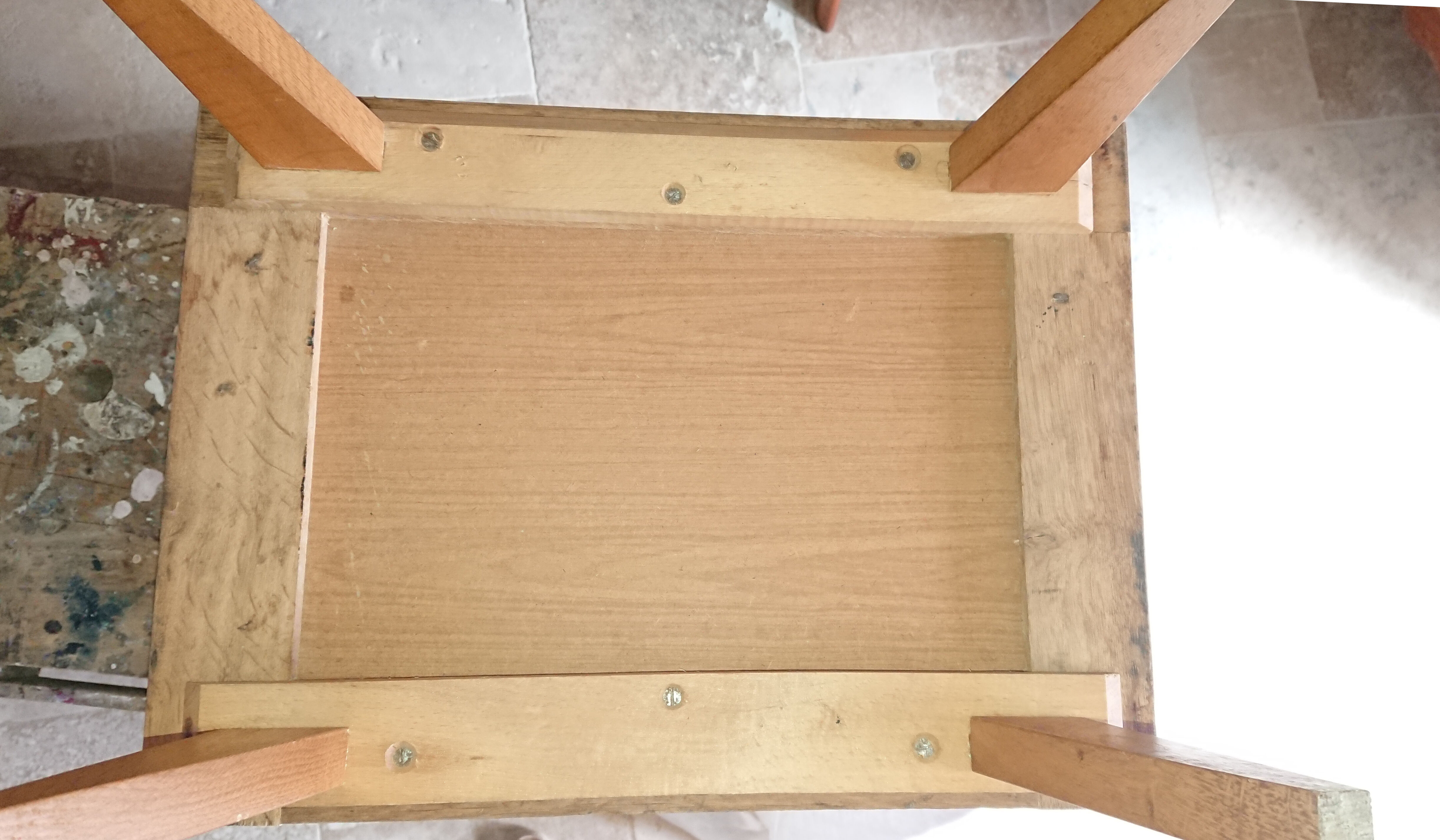 Light oak bedside table