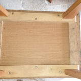 Light oak bedside table