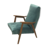Velvet blue green armchair