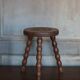 Vintage stool, tripod stool, occasional stool, wooden plant stand