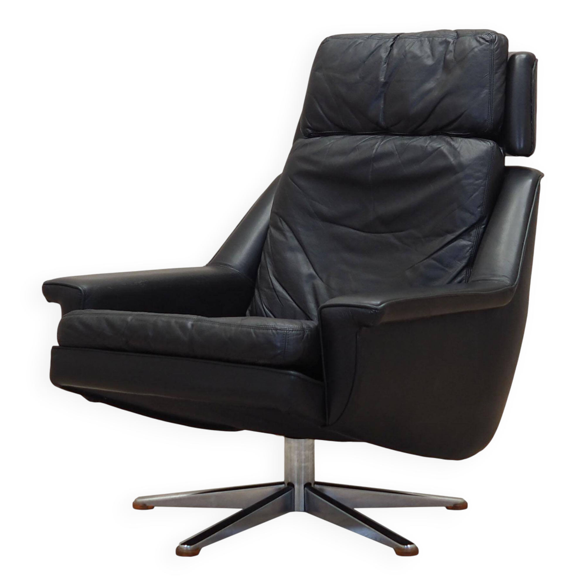 Swivel armchair, Danish design, 1970s, designer: Werner Langenfeld, manufac