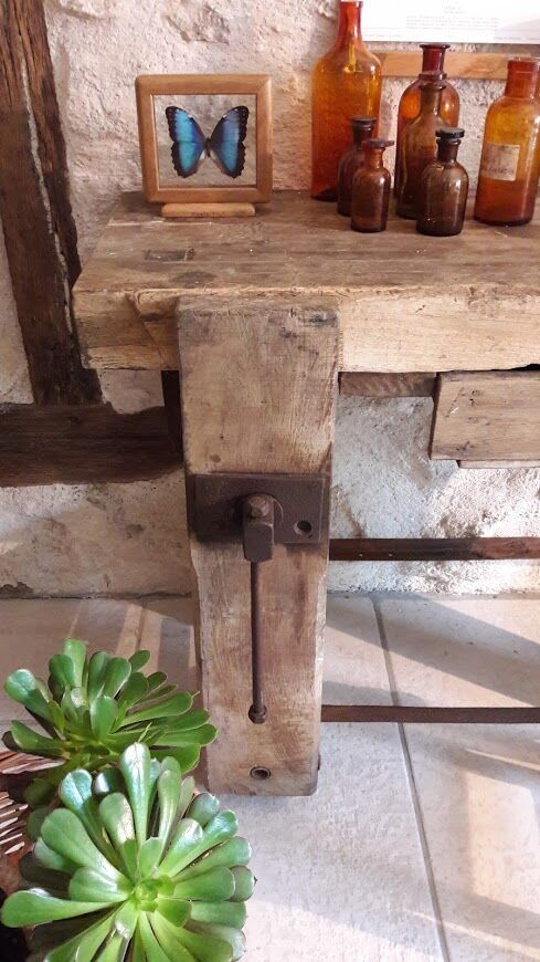 Établi de menuisier ancien