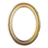 Cadre ovale doré