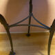 Mosaic garden table, gooseneck legs