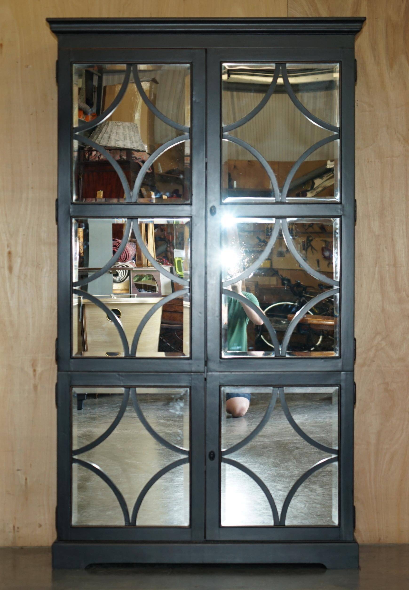 Julian Chichester storage cabinet with mirrored doors.