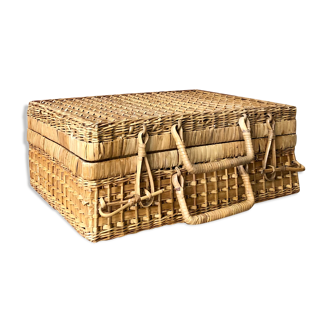 Wicker suitcase