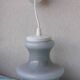 Suspension en opaline grise
