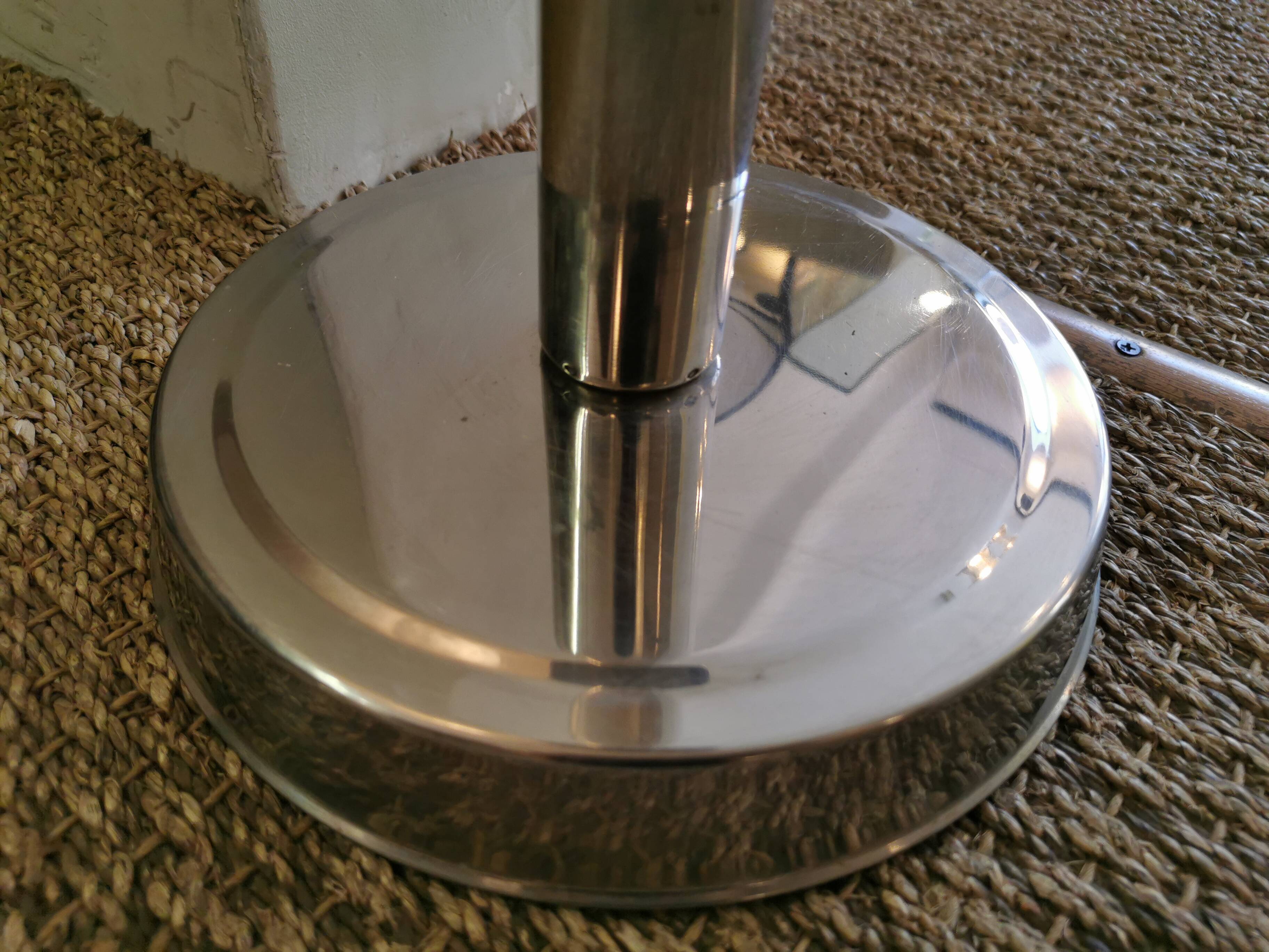 Champagne bucket holder in vintage chrome metal