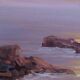 Huile sur toile signée - Bord de Mer