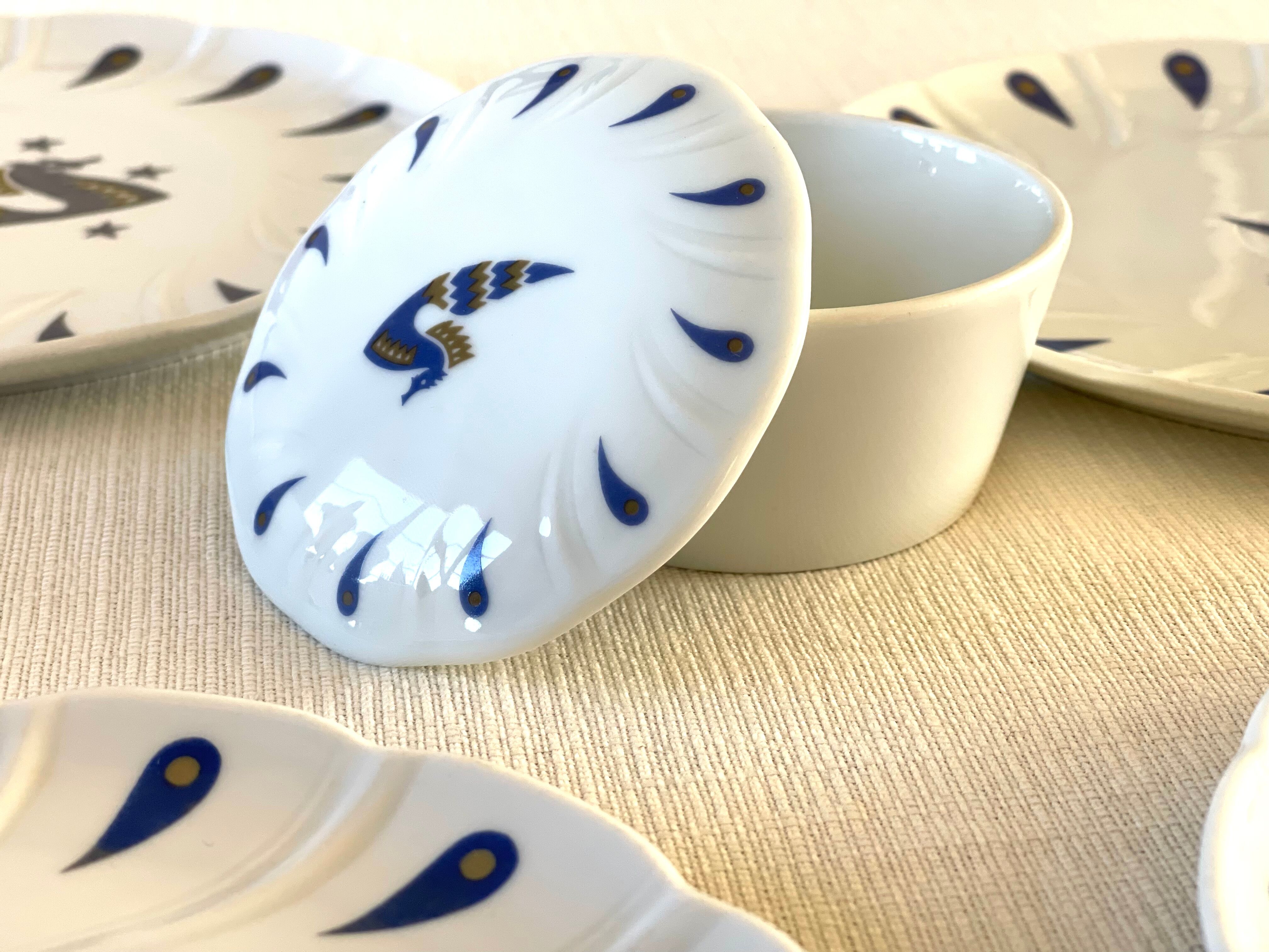 6 Bernardaud plates for Air France