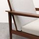 Salon, canapé et fauteuils, de style scandinave en teck, France vers 1950