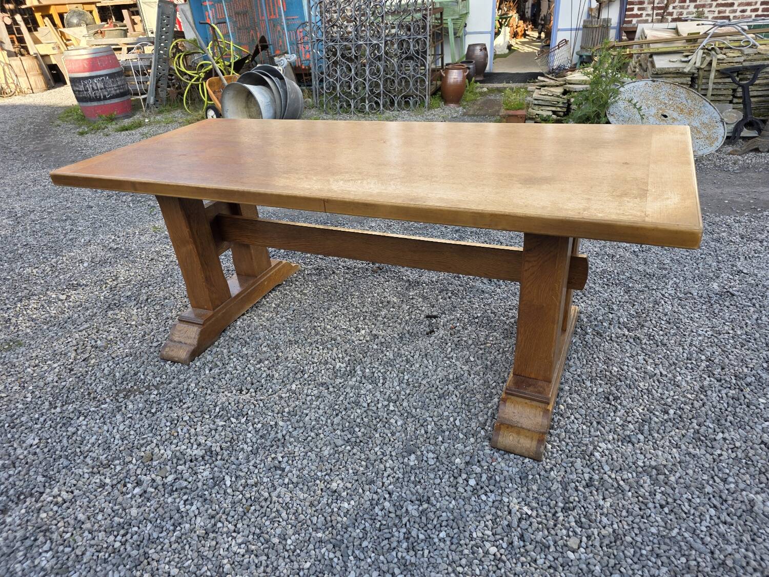 Oak farmhouse table