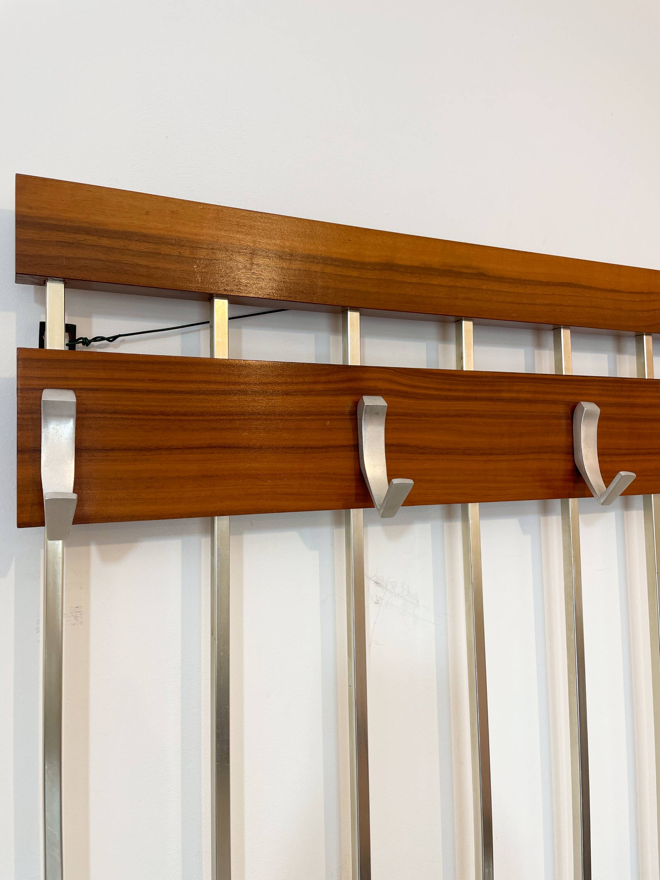 Scandinavian design wall coat rack - 1960s/70s