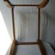 Wooden coffee table with glass tray 70s/80s