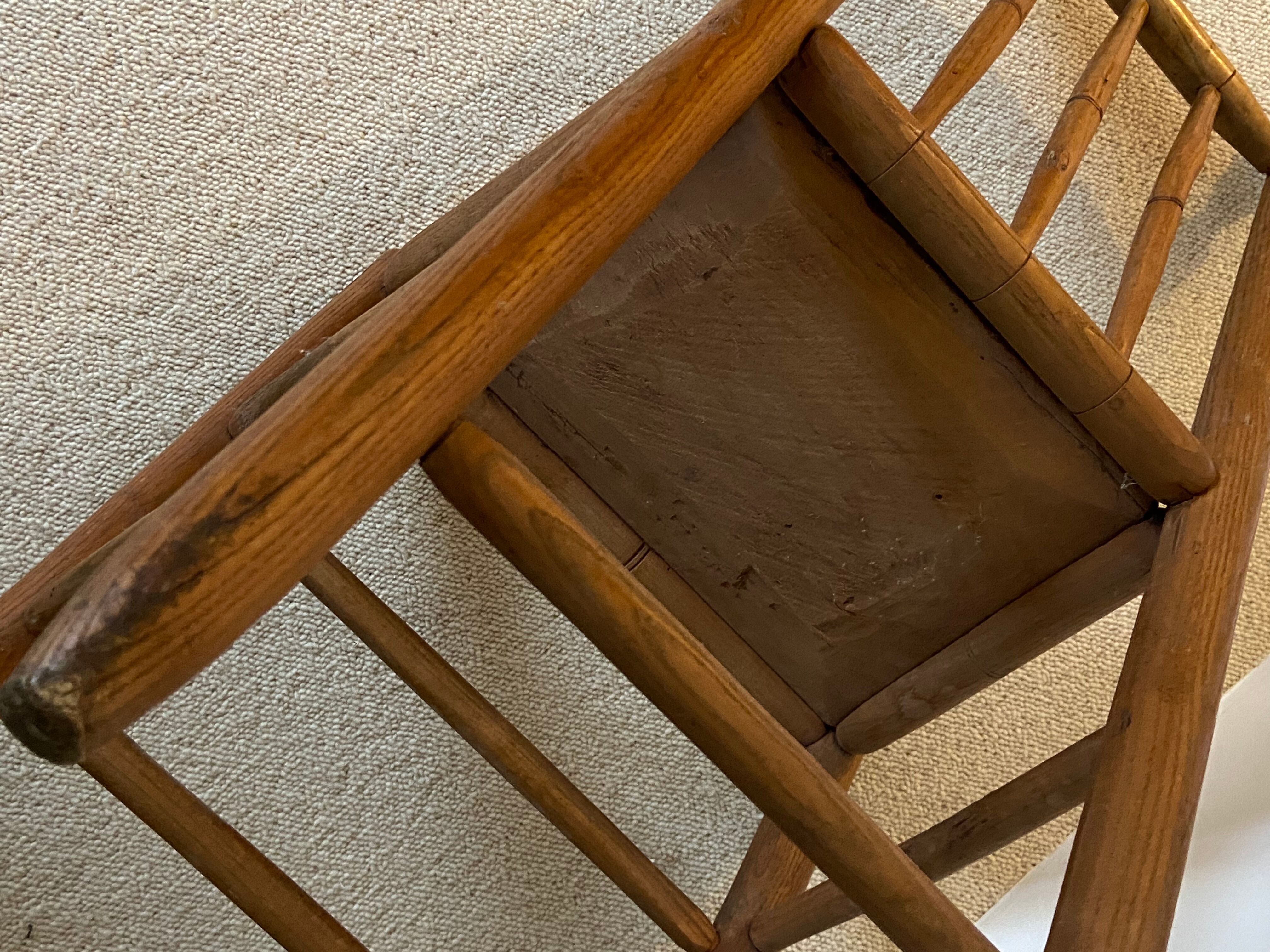 Wooden convent chair 19th century