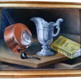 Still life with a book, 19th century